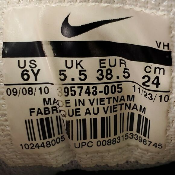 Nike Dart 8 Youth Lace Up Athletic Gym Shoe Girls Size 6 395743-005 Gray Blue - Picture 9 of 9